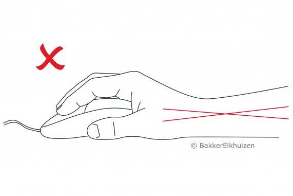 BakkerElkhuizen Evoluent4 datormöss Kontor Vänster hand laser 2600 DPI