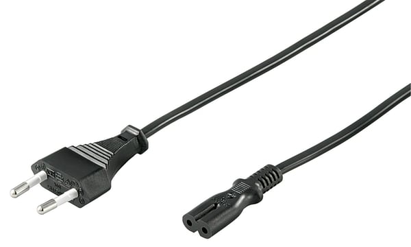 Microconnect PE030713 el-ledning Sort 1,5 m Strømstik type C C7 forbinder Microconnect PE030713 el-ledning Sort 1,5 m Strømstik type C C7 forbinder