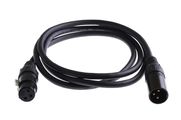 Microconnect PRO XLR cable 20m, AWG24, OFC, Balances, shielded, PVC, OD6,0mm, black ljudkabel