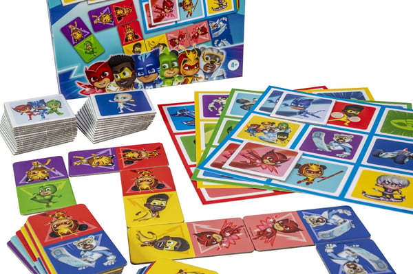 Tactic Peppa Pig PJ Masks 3 in 1 Lotto, Domino, Memo