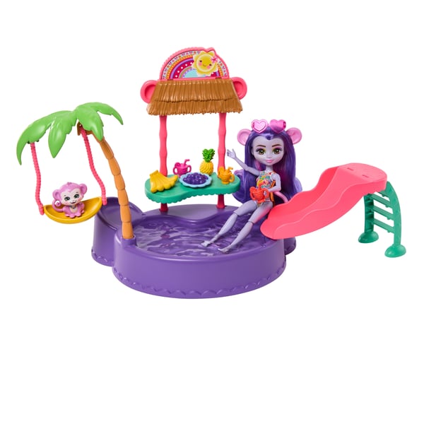 Enchantimals Sunshine Beach Monkey Splash Pool Playset