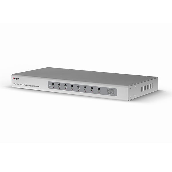 Lindy 39526 KVM-switchar Rackmontering Silver