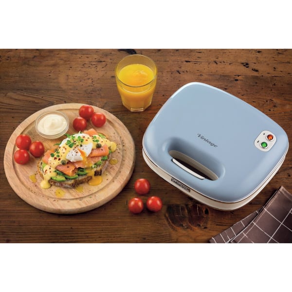 Ariete Vintage Line 00C196305AR0 sandwichtoaster 750 W Lyse Blå