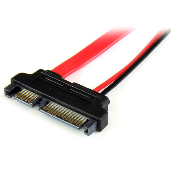 StarTech.com SLSATAADAP6 SATA-kabel 0,1524 m Slimline SATA 13 pin SATA 7+15 pin Rød