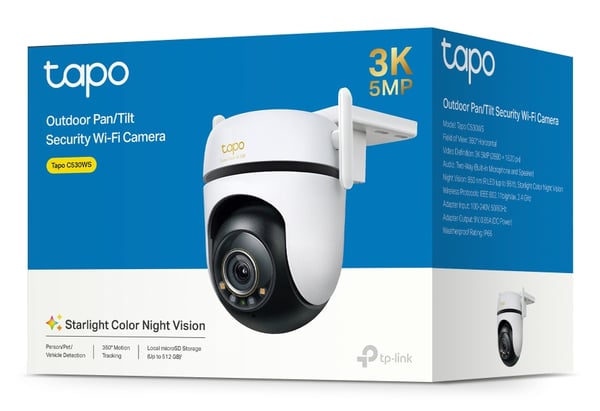 TP-Link TAPO C530WS overvågningskamera Tårn IP-sikkerhedskamera Udendørs 2880 x 1620 pixel Væg
