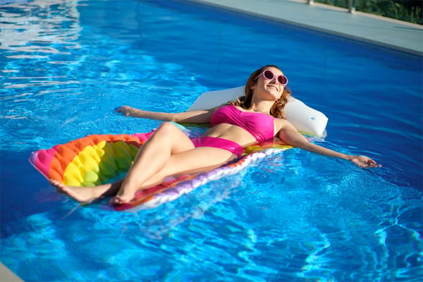 Bestway 44107 pool og strand flyder Flerfarvet Monokromatisk PVC Flydende madras