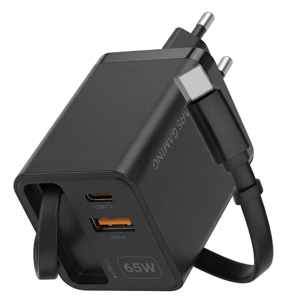 Mars Gaming MDGAN65R oplader til mobil enhed Sort