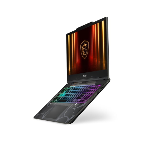 MSI Cyborg 15 B2RWFKG-1229XIT Intel Core 9 270H Kannettava tietokone 39,6 cm (15.6") Full HD 16 GB DDR5-SDRAM 1 TB SSD NVIDIA GeForce RTX 5060 Laptop GPU Wi-Fi 6E (802.11ax) Windows 11 Home Musta