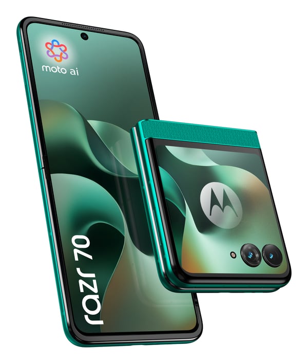 Motorola razr 70 17,5 cm (6.9") Dubbla SIM-kort Android 16.0 5G USB Type-C 8 GB 256 GB 4800 mAh Mörkgrön