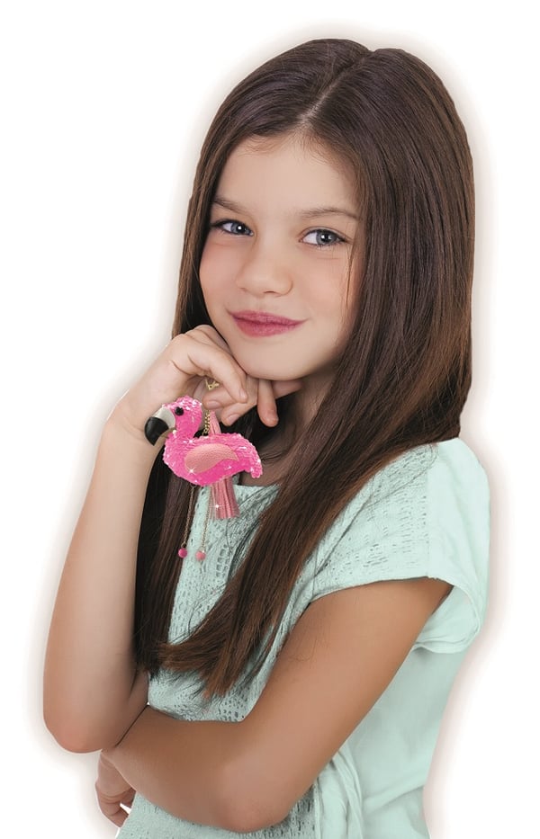 Lena Sequin Charm Flamingo