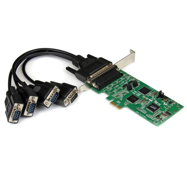 StarTech.com PCI express PCIe seriellt kombokort med 4 portar – 2x RS232 2x RS422/RS485