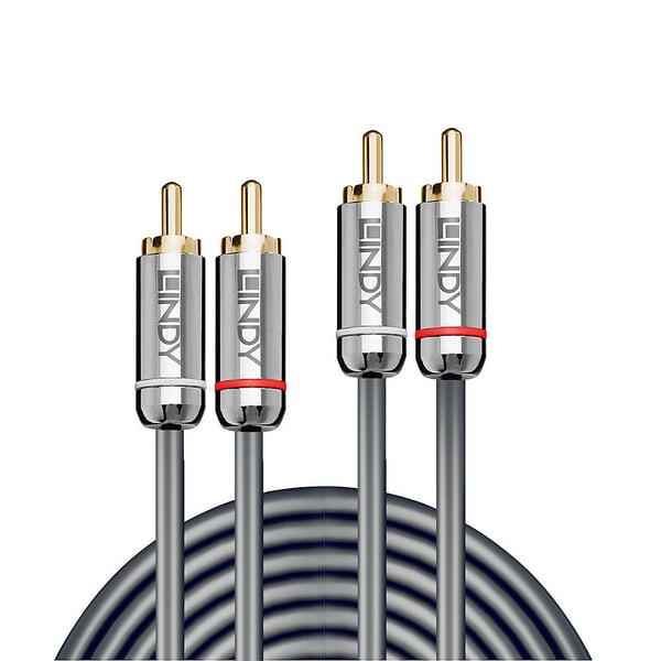 Lindy 35345 lydkabel 1 m 2 x RCA Anthracit