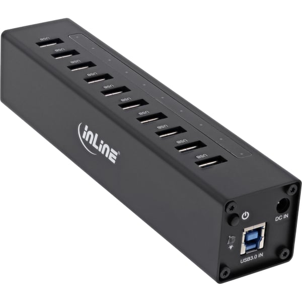 InLine 35395C gränssnittshubbar USB 3.2 Gen 1 (3.1 Gen 1) Type-A 5000 Mbit/s Svart
