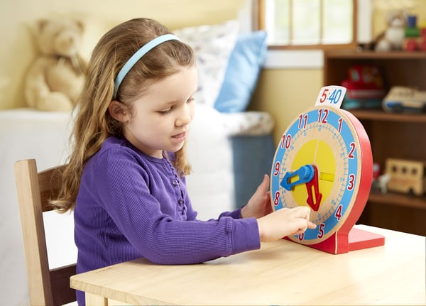 Melissa & Doug Turn & Tell Wooden Clock