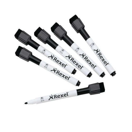 Rexel 2104184 märkpennor 6 styck Svart