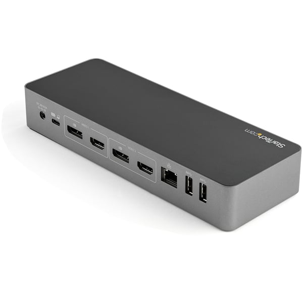 StarTech.com Universell dockningsstation för bärbara datorer med två 4K-bildskärmar - USB-C/USB 3.0 - 100W PD