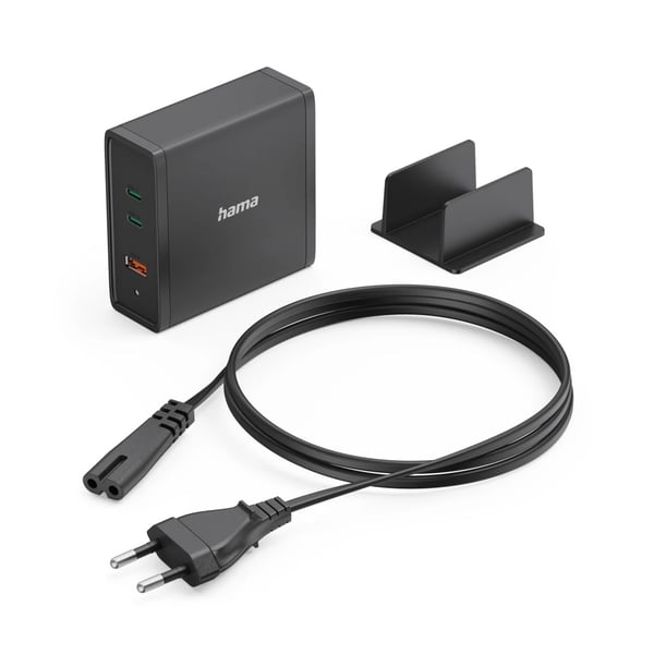 Hama 00200019 mobiililaitteen laturi Universaali Musta AC Pikalataus Sisätila
