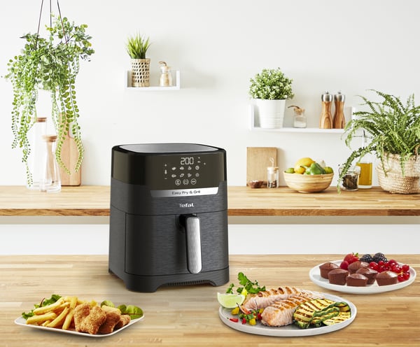 Tefal Easy Fry & Grill EY5058 Single 4,2 l Fristående 1550 W Varmluftsfritös Svart