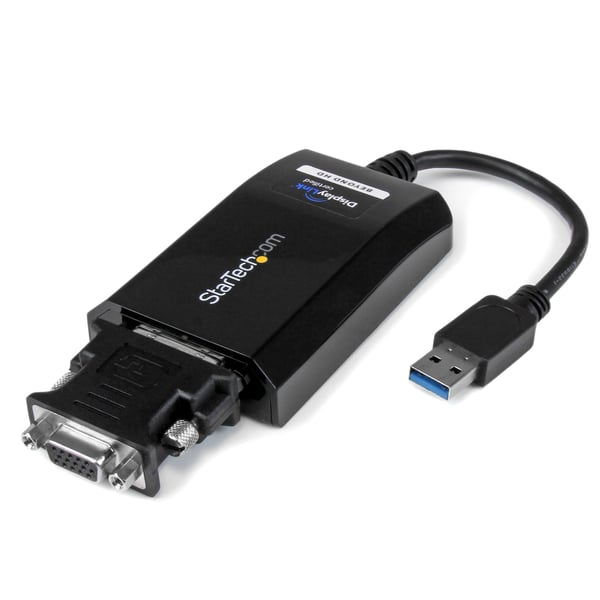 StarTech.com USB32DVIPRO USB grafisk adapter 2048 x 1152 pixel Sort