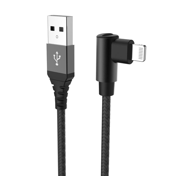 Celly USBLIGHTLSHBK kabel til mobiltelefon Sort 1 m USB A Lightning
