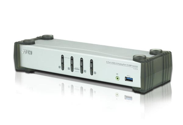 ATEN USB 3.0 DisplayPort KVMP™-switch med 4 portar (kablar medföljer)