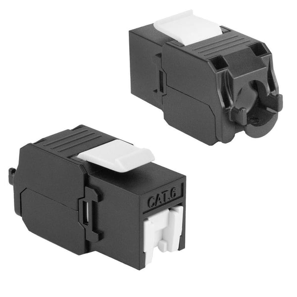 ACT TD6024 kabel kønsskifter RJ45 IDC Sort, Hvid