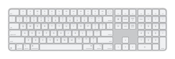 Apple Magic tangentbord Universal USB + Bluetooth QWERTY Engelska (USA) Vit