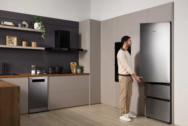 Haier 3D 60 Series 3 HTR3620CNMG Fritstående 414 L Sølv