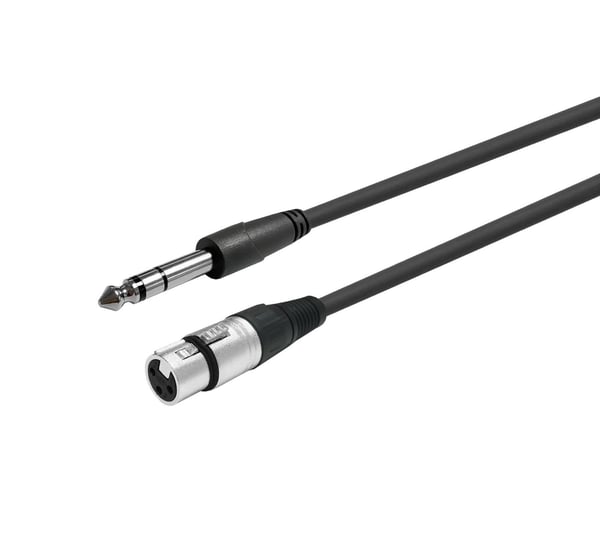 Vivolink PROAUDXLRFJACKS1 lydkabel 1 m XLR 6.35mm Sort