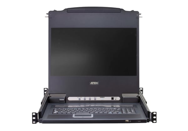 ATEN CL5708MW rack 43,9 cm (17.3") 1920 x 1080 pixlar Metall, Plast Svart 1U