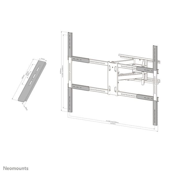 Neomounts AWLS-950BL1 tillbehör till tv-fäste