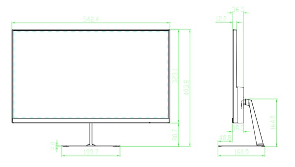 Dahua Technology DHI-LM24-C200 computerskærm 60,5 cm (23.8") 1920 x 1080 pixel Fuld HD LCD Grå