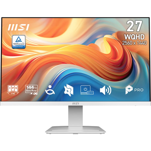 MSI Pro MP273QW E14 computerskærm 68,6 cm (27") 2560 x 1440 pixel Wide Quad HD Hvid