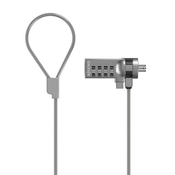 AISENS ASLK-D40N01-SL kabellås Silver 1,5 m