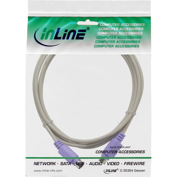 InLine 13332V seriella kablar Beige 2 m