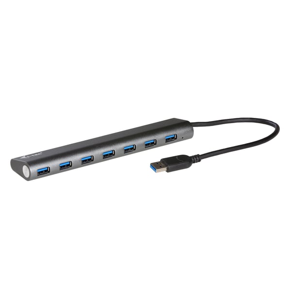 i-tec Metal U3HUB778 gränssnittshubbar USB 3.2 Gen 1 (3.1 Gen 1) Type-A 5000 Mbit/s Silver