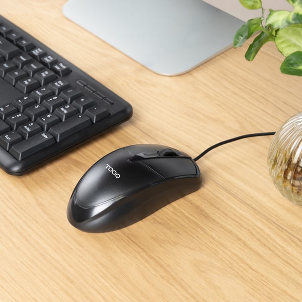 TooQ TQM-1001-B mus Universel Ambidextrous USB Type-A Optisk 1000 dpi