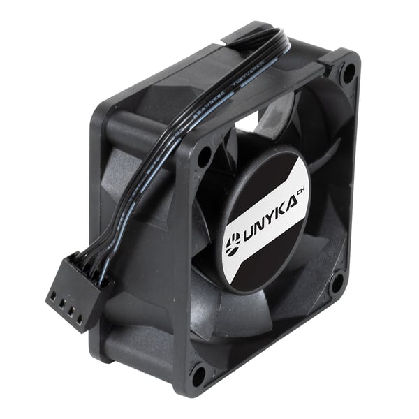 UNYKAch 6940533543497 Computerkabinet Ventilator 6 cm Sort