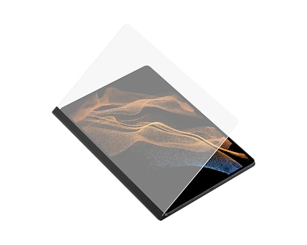 Samsung EF-ZX900PBEGEU tablet etui 37,1 cm (14.6") Folie Sort, Transparent