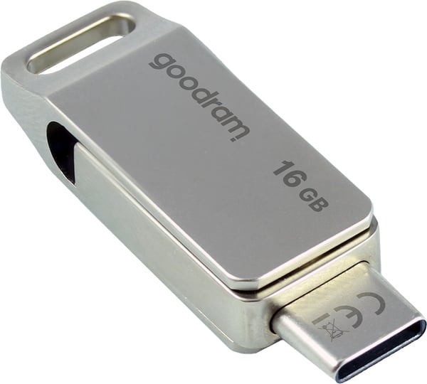 Goodram ODA3 USB-sticka 16 GB USB Type-A / USB Type-C 3.2 Gen 1 (3.1 Gen 1) Silver
