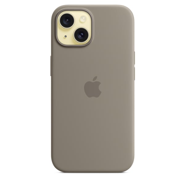 Apple Original iPhone 15 Silikonskal med MagSafe - Lerbrun