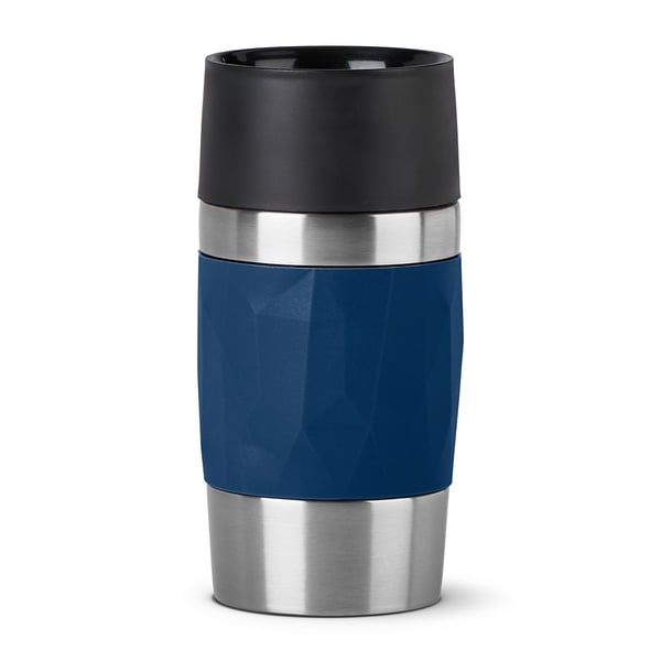 EMSA Travel Mug Compact 300 ml Blå, Rostfritt stål