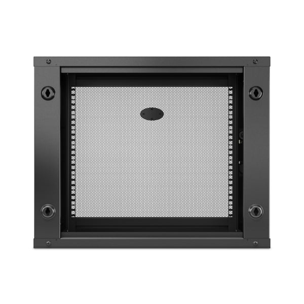 APC NetShelter WX 9U Single Hinged Wall-mount Enclosure 400mm Deep. Vægmonteret stativ Sort