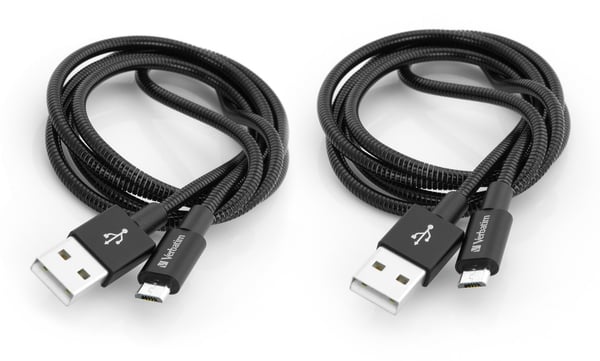Verbatim 48874 USB-kabel USB 3.2 Gen 1 (3.1 Gen 1) 1 m Micro-USB A USB A Sort