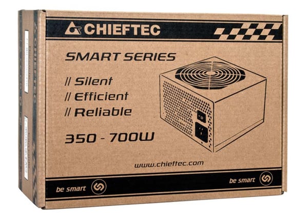 Chieftec Smart GPS-500A8 strömförsörjningsenheter 500 W 20+4 pin ATX ATX Svart