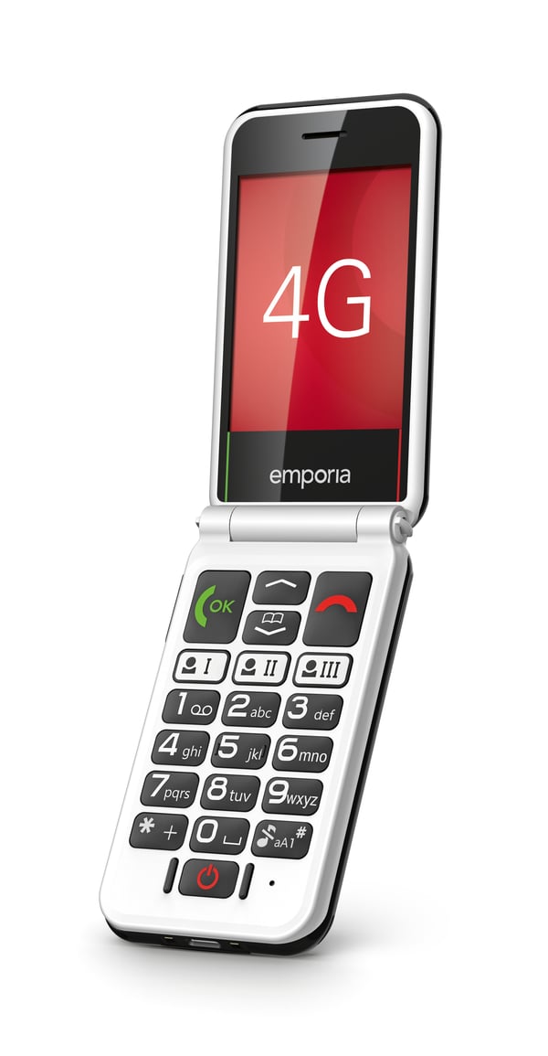 Emporia SIMPLICITYglam.4G 7,11 cm (2.8") 106 g Sort Senior telefon