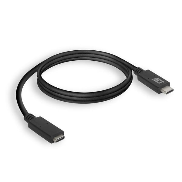 ACT AC7412 USB-kabel USB 3.2 Gen 1 (3.1 Gen 1) 2 m USB C 5 Gbit/sek. 60 W Sort