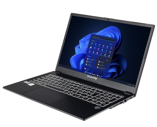 bluechip TRAVELline L15W19 Intel Core 5 120U Laptop 39,6 cm (15.6") Fuld HD 16 GB DDR5-SDRAM 500 GB SSD Wi-Fi 7 (802.11be) Windows 11 Pro Sort