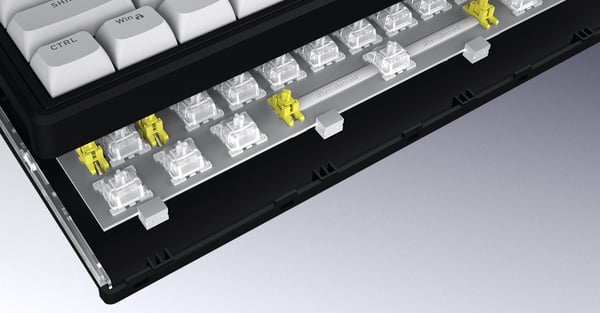 HATOR Skyfall 65 MAG ULTRA 8K näppäimistö Pelaaminen USB QWERTY Englanti (US) Musta, Valkoinen