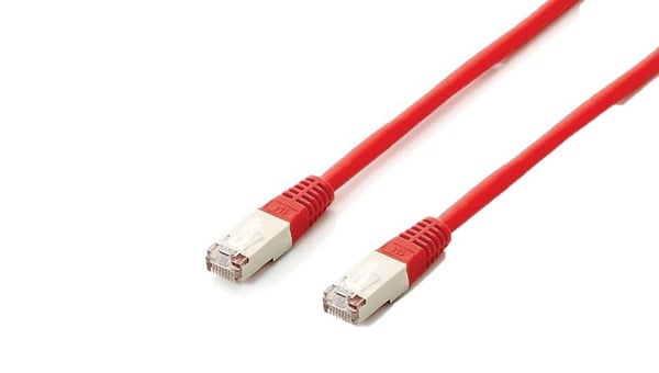 Equip 605620 verkkokaapeli Punainen 1 m Cat6a S/FTP (S-STP) Pyöreä